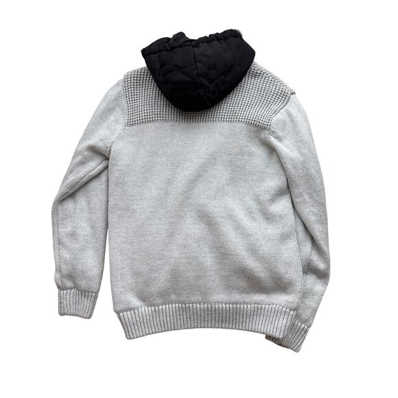 Men’s American Stitch Gray Knit Bomber Hoodie Jacket Size L - Picture 4 of 4